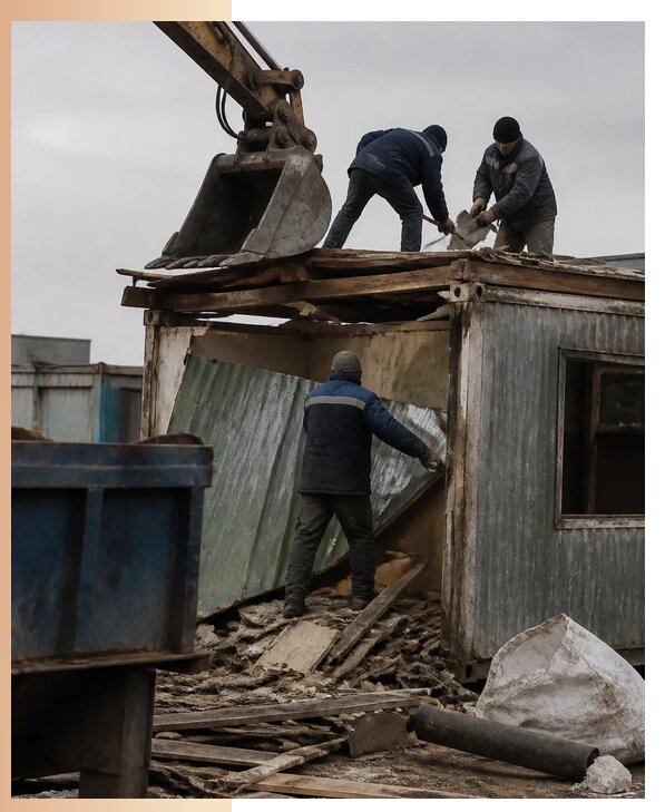 Профессиональный демонтаж бытовок и вагончиков в Сыктывкаре